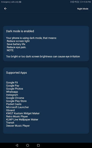 Night Mode:Dark Mode Enabler [No Root] screenshot 8