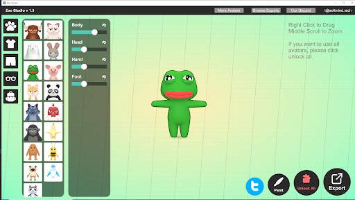 VRChat Animal Avatar Maker screenshot 1