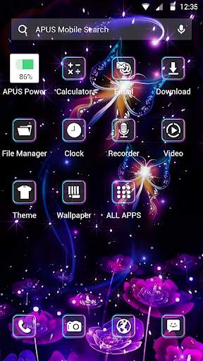 Butterfly APUS Launcher theme screenshot 2