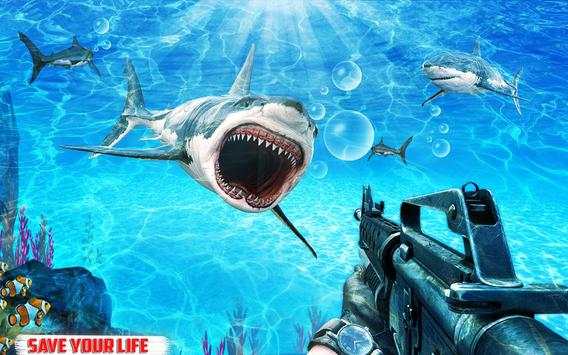 Under Water Angry Shark Sniper Shooter screenshot 5