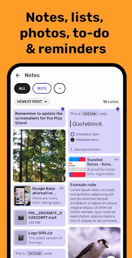 Bundled Notes - Lists, To-do screenshot 1