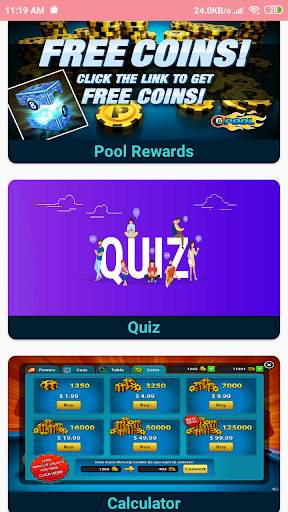 Daily Free 8 Ball Pool Rewards:Get Free Coins 2020 screenshot 1