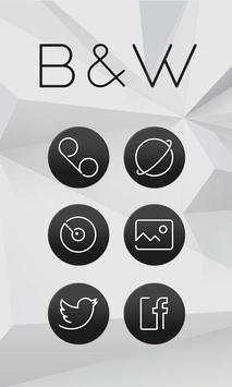 Black & White Launcher Theme screenshot 4