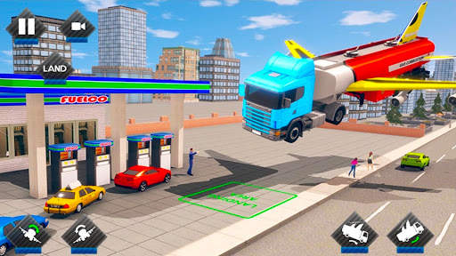 Flying Oil Tanker Truck Games screenshot 4