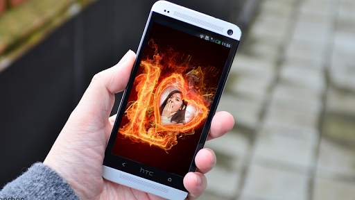 Fire Text Photo Frames - Edit Photo screenshot 2