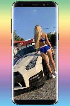 Car And sexy Girls Photos Wallpaper HD screenshot 2