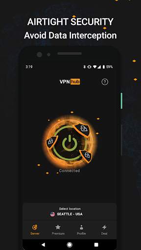 VPN Gratis - Tanpa Log: VPNhub - Streaming, Putar screenshot 5