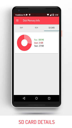 Disk Memory Info (RAM, ROM & Memory Card Status) screenshot 4