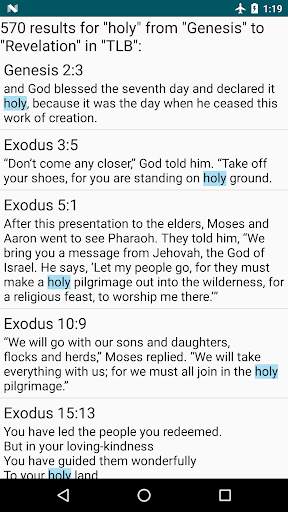 Holy Bible The Living Bible (TLB) скриншот 5