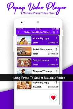 Popup Video Player : Multiple Popup Video Player screenshot 5