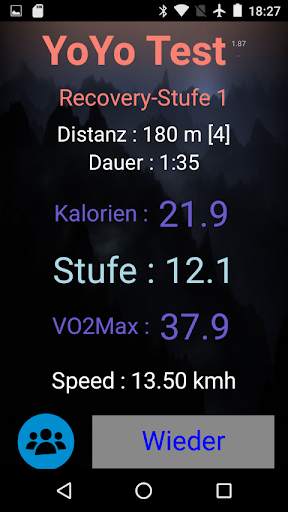 Yo-Yo Intermittent Test screenshot 4