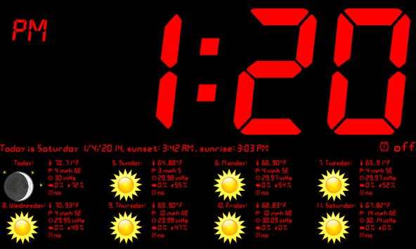 Tablet Clock screenshot 2