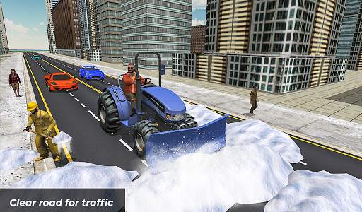 Grand Snow Clean Road Driving Simulator 19 screenshot 3