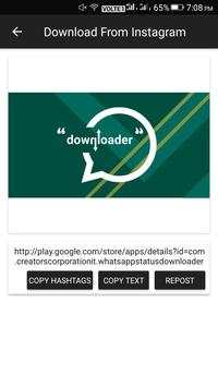Download from Instagram with Text,Hashtags-Repost screenshot 3