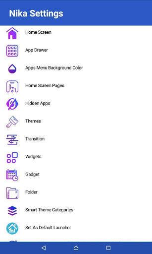 Nika Launcher Pro- Editor, Share & Hide, Category screenshot 2