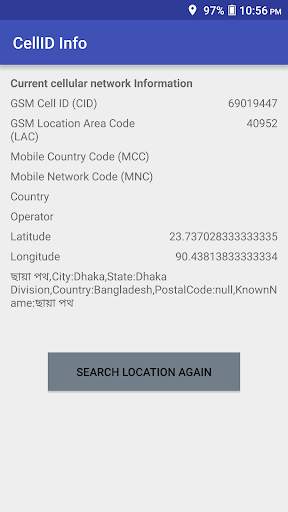 Mobile Tower Cell-ID Info screenshot 1