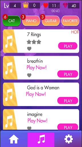 Ariana Piano Tiles - Magic Pink Piano Game screenshot 3