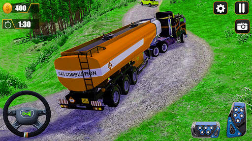 Classic Oil Tanker Transport Truck Driving screenshot 4