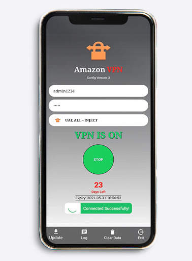 Amazon VPN screenshot 1