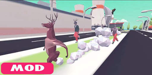 Deeeer Simulator Mod City Funny Goat Tips screenshot 2
