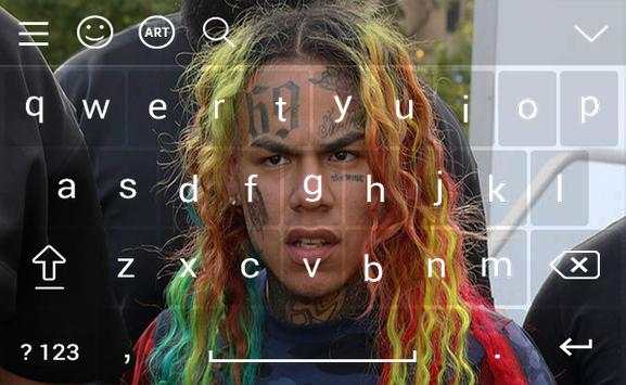 6IX9INE Keyboard Theme 9 تصوير الشاشة