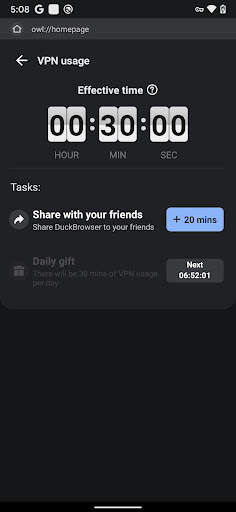DuckBrowser - Privacy Browser, vpn Browser screenshot 6