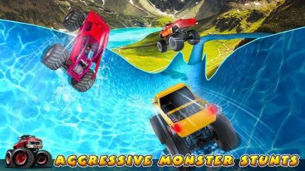 Xtreme Monster Truck Waterslide Race screenshot 3