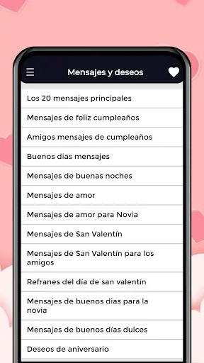 Deseos, mensajes y Imágene screenshot 1