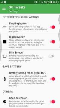 Tweaks for GO screenshot 1