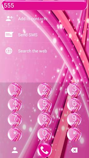 Dialer Theme Sparkling Pink screenshot 3