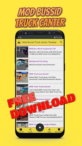 Mod Truck Canter Tawakal Bussid Oleng screenshot 1