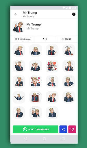 Funny Celebrity Sticker for WhatsApp screenshot 2