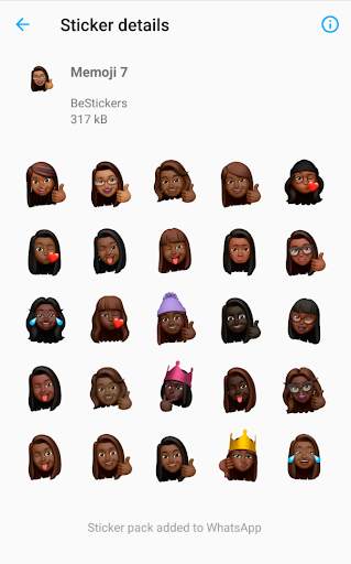 Black People Memoji Stickers for WhatsApp screenshot 4