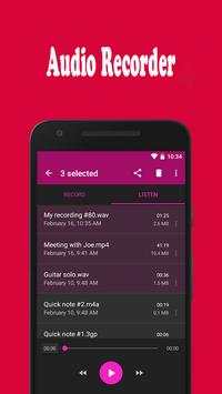 music recording - audio , voice app 4 تصوير الشاشة