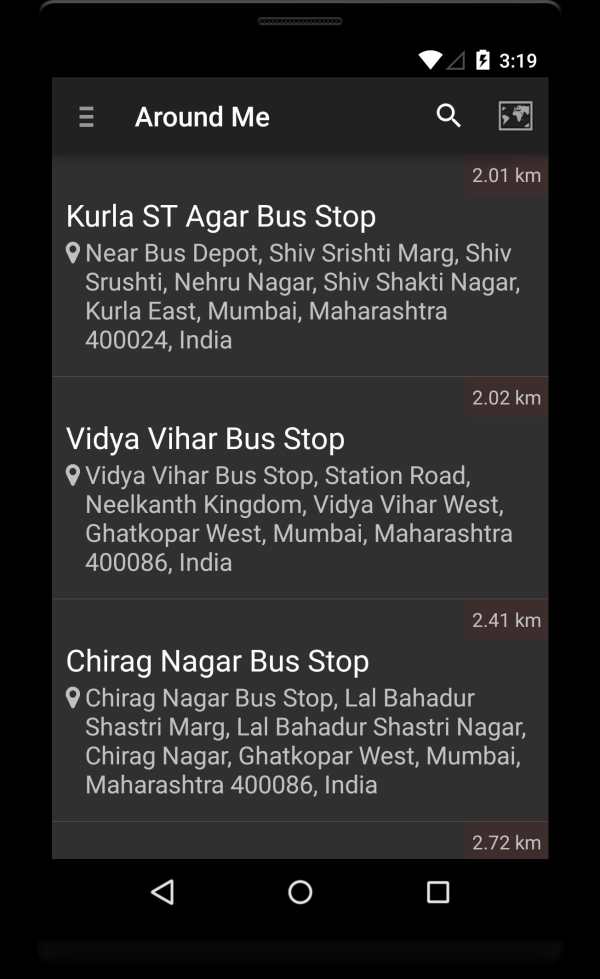 Locate Bus Station screenshot 1
