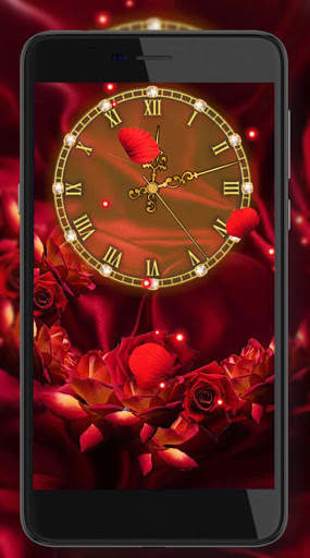 Roses Clock Live Wallpaper screenshot 4