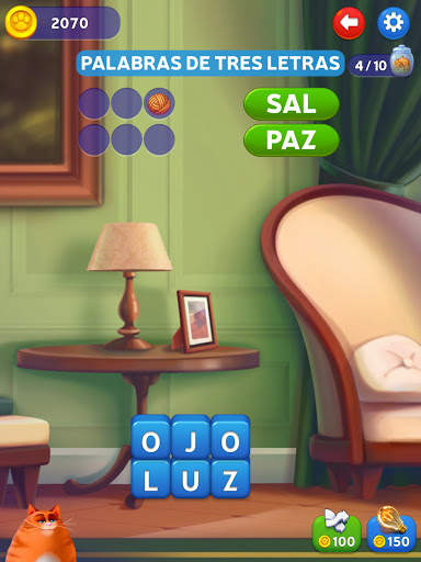 🔥Kitty Scramble: Pilas de palabras screenshot 11