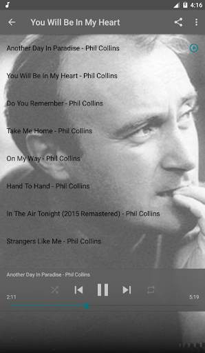 Phil Collins Free Album Offline screenshot 2