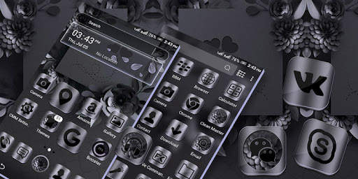 Night Mode Launcher Theme screenshot 1