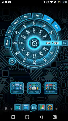 PCB Blue ⁞ TSF Shell 3 Theme screenshot 3