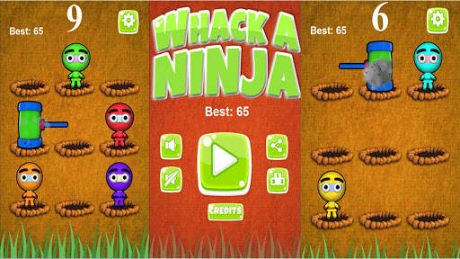 Whack A Jumpy Ninja Warrior screenshot 1