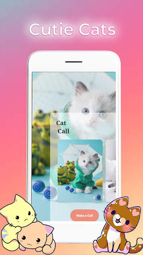 Cat Video Call : call fake, prank tom call screenshot 2