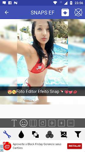 Insta❤Square Carinhas e Texto em fotos tipo Snap screenshot 5