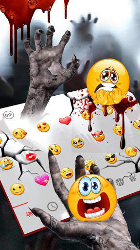 3D Live Walking Dead Zombie Keyboard screenshot 3