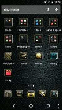 Black Diamond Theme - Launcher 3D Theme screenshot 2