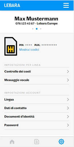 Lebara Svizzera App screenshot 2