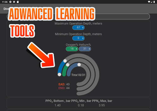 DiveProMe Scuba Technical Diving Planner screenshot 10