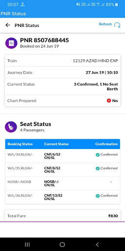 Live Train Status, PNR Status, Fare & Live Station screenshot 2
