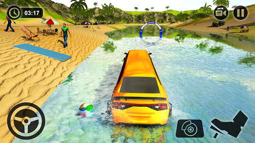 Beach Water Surfer Limousine Car Driving Simulator screenshot 8