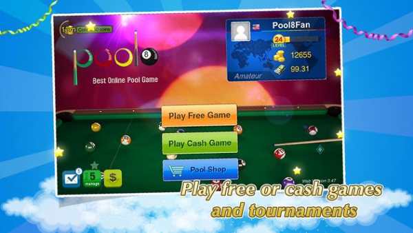 8 Ball Pool For Cash screenshot 1